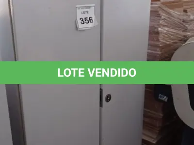 LOTE 356 - 01 ARMÁRIO REFORÇADO COM 2 PORTAS. (NO ESTADO) ATENÇÃO! FAZER A VISITAÇÃO ANTES DE ARREMATAR, NÃO SABEMOS SE FUNCIONA, LEILÃO NÃO TEM GARANTIA E NEM DEVOLUÇÃO, SUJEITO A POSSÍVEIS AVARIAS VISÍVEIS/OCULTAS E/OU AUSÊNCIA DE COMPONENTES.