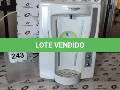 LOTE 243 - 01 PURIFICADOR DE ÁGUA MARCA BELLIERE. (NO ESTADO) ATENÇÃO! FAZER A VISITAÇÃO ANTES DE ARREMATAR, NÃO SABEMOS SE FUNCIONA, LEILÃO NÃO TEM GARANTIA E NEM DEVOLUÇÃO, SUJEITO A POSSÍVEIS AVARIAS VISÍVEIS/OCULTAS E/OU AUSÊNCIA DE COMPONENTES.