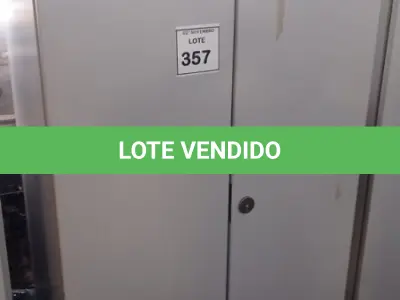 LOTE 357 - 01 ARMÁRIO REFORÇADO COM 2 PORTAS. (NO ESTADO) ATENÇÃO! FAZER A VISITAÇÃO ANTES DE ARREMATAR, NÃO SABEMOS SE FUNCIONA, LEILÃO NÃO TEM GARANTIA E NEM DEVOLUÇÃO, SUJEITO A POSSÍVEIS AVARIAS VISÍVEIS/OCULTAS E/OU AUSÊNCIA DE COMPONENTES.