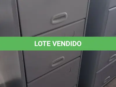 LOTE 283 - 01 ARQUIVO DE AÇO COM 04 GAVETAS. (NO ESTADO) ATENÇÃO! FAZER A VISITAÇÃO ANTES DE ARREMATAR, NÃO SABEMOS SE FUNCIONA, LEILÃO NÃO TEM GARANTIA E NEM DEVOLUÇÃO, SUJEITO A POSSÍVEIS AVARIAS VISÍVEIS/OCULTAS E/OU AUSÊNCIA DE COMPONENTES.