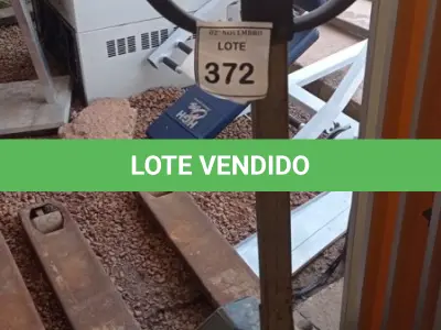 LOTE 372 - 01 PALETEIRA. (NO ESTADO) ATENÇÃO! FAZER A VISITAÇÃO ANTES DE ARREMATAR, NÃO SABEMOS SE FUNCIONA, LEILÃO NÃO TEM GARANTIA E NEM DEVOLUÇÃO, SUJEITO A POSSÍVEIS AVARIAS VISÍVEIS/OCULTAS E/OU AUSÊNCIA DE COMPONENTES.
