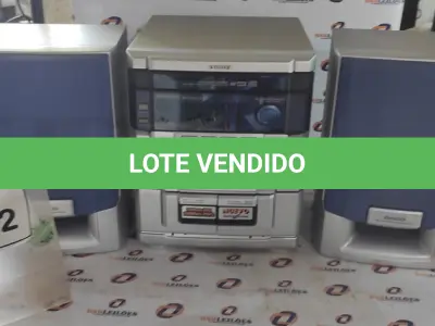 LOTE 172 - 01 MINI SYSTEM MARCA AIWA COM 02 CAIXAS. (NO ESTADO) ATENÇÃO! FAZER A VISITAÇÃO ANTES DE ARREMATAR, NÃO SABEMOS SE FUNCIONA, LEILÃO NÃO TEM GARANTIA E NEM DEVOLUÇÃO, SUJEITO A POSSÍVEIS AVARIAS VISÍVEIS/OCULTAS E/OU AUSÊNCIA DE COMPONENTES.