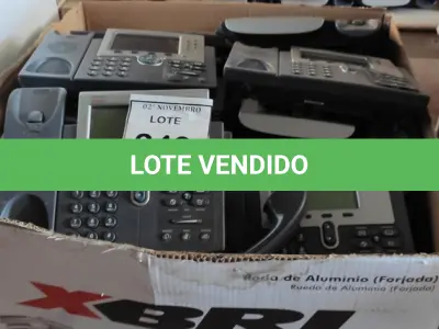 LOTE 249 - 01 LOTE COM GRANDE QUANTIDADE DE APARELHOS DE TELEFONE. (NO ESTADO) ATENÇÃO! FAZER A VISITAÇÃO ANTES DE ARREMATAR, NÃO SABEMOS SE FUNCIONA, LEILÃO NÃO TEM GARANTIA E NEM DEVOLUÇÃO, SUJEITO A POSSÍVEIS AVARIAS VISÍVEIS/OCULTAS E/OU AUSÊNCIA DE COMPONENTES.