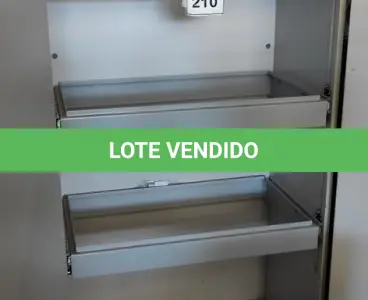 LOTE 210 - 01 ARMÁRIO DE ESCRITÓRIO PARA PASTAS SUSPENSAS COM 02 PORTAS. (NO ESTADO) ATENÇÃO! FAZER A VISITAÇÃO ANTES DE ARREMATAR, NÃO SABEMOS SE FUNCIONA, LEILÃO NÃO TEM GARANTIA E NEM DEVOLUÇÃO, SUJEITO A POSSÍVEIS AVARIAS VISÍVEIS/OCULTAS E/OU AUSÊNCIA DE COMPONENTES.