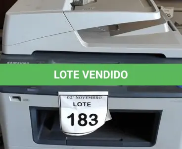 LOTE 183 - 01 IMPRESSORA MULTIFUNCIONAL MODELO SCX-5835NX MARCA SAMSUNG. (NO ESTADO) ATENÇÃO! FAZER A VISITAÇÃO ANTES DE ARREMATAR, NÃO SABEMOS SE FUNCIONA, LEILÃO NÃO TEM GARANTIA E NEM DEVOLUÇÃO, SUJEITO A POSSÍVEIS AVARIAS VISÍVEIS/OCULTAS E/OU AUSÊNCIA DE COMPONENTES.