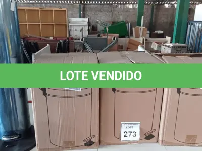 LOTE 273 - 03 LIXEIRAS INOX SEM TAMPA E 01 DISPENSE PARA ÁLCOOL EM GEL COM PEDAL. (NO ESTADO) ATENÇÃO! FAZER A VISITAÇÃO ANTES DE ARREMATAR, NÃO SABEMOS SE FUNCIONA, LEILÃO NÃO TEM GARANTIA E NEM DEVOLUÇÃO, SUJEITO A POSSÍVEIS AVARIAS VISÍVEIS/OCULTAS E/OU AUSÊNCIA DE COMPONENTES.