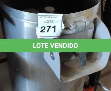 LOTE 271 - 01 DESCASCADOR DE LEGUMES EM INOX. (NO ESTADO) ATENÇÃO! FAZER A VISITAÇÃO ANTES DE ARREMATAR, NÃO SABEMOS SE FUNCIONA, LEILÃO NÃO TEM GARANTIA E NEM DEVOLUÇÃO, SUJEITO A POSSÍVEIS AVARIAS VISÍVEIS/OCULTAS E/OU AUSÊNCIA DE COMPONENTES.