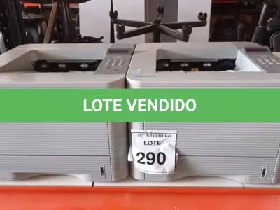 LOTE 290 - 02 IMPRESSORAS MODELO ML-3750ND MARCA SAMSUNG. (NO ESTADO) ATENÇÃO! FAZER A VISITAÇÃO ANTES DE ARREMATAR, NÃO SABEMOS SE FUNCIONA, LEILÃO NÃO TEM GARANTIA E NEM DEVOLUÇÃO, SUJEITO A POSSÍVEIS AVARIAS VISÍVEIS/OCULTAS E/OU AUSÊNCIA DE COMPONENTES.