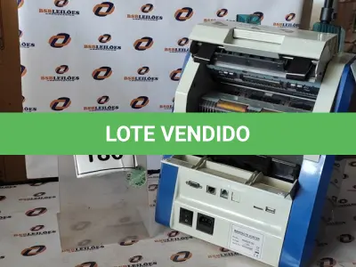 LOTE 180 - 01 MÁQUINA DE CONTAR DINHEIRO MARCA MAGNER. (NO ESTADO) ATENÇÃO! FAZER A VISITAÇÃO ANTES DE ARREMATAR, NÃO SABEMOS SE FUNCIONA, LEILÃO NÃO TEM GARANTIA E NEM DEVOLUÇÃO, SUJEITO A POSSÍVEIS AVARIAS VISÍVEIS/OCULTAS E/OU AUSÊNCIA DE COMPONENTES.