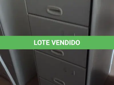 LOTE 278 - 01 ARQUIVO DE AÇO COM 04 GAVETAS. (NO ESTADO) ATENÇÃO! FAZER A VISITAÇÃO ANTES DE ARREMATAR, NÃO SABEMOS SE FUNCIONA, LEILÃO NÃO TEM GARANTIA E NEM DEVOLUÇÃO, SUJEITO A POSSÍVEIS AVARIAS VISÍVEIS/OCULTAS E/OU AUSÊNCIA DE COMPONENTES.