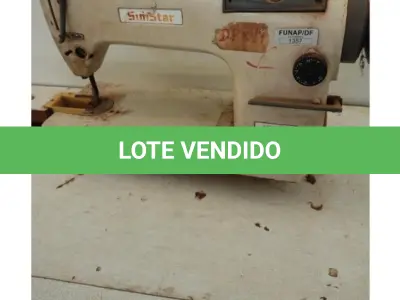 LOTE 073 - 03 MÁQUINAS DE COSTURA INDUSTRIAL, SENDO 02 RETA, COMPLETA, COM MESA, MOTOR, MARCAS GENSY E SUNSTAR E 01 TIPO TRAVETADEIRA INDUSTRIAL, ALTA VELOCIDADE, 01 AGULHA, MOTOR DE 2300 A3500RPM, MESA MOD. NS1850, MARCA NIPPON. (NO ESTADO DE CONSERVAÇÃO QUE SE ENCONTRAM)