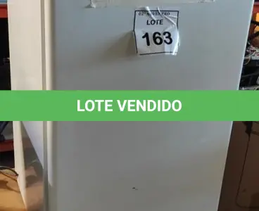 LOTE 163 - 01 FRIGOBAR 220V MARCA CONSUL. (NO ESTADO) ATENÇÃO! FAZER A VISITAÇÃO ANTES DE ARREMATAR, NÃO SABEMOS SE FUNCIONA, LEILÃO NÃO TEM GARANTIA E NEM DEVOLUÇÃO, SUJEITO A POSSÍVEIS AVARIAS VISÍVEIS/OCULTAS E/OU AUSÊNCIA DE COMPONENTES.