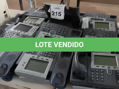 LOTE 215 - 01 LOTE COM GRANDE QUANTIDADE DE APARELHOS DE TELEFONE. (NO ESTADO) ATENÇÃO! FAZER A VISITAÇÃO ANTES DE ARREMATAR, NÃO SABEMOS SE FUNCIONA, LEILÃO NÃO TEM GARANTIA E NEM DEVOLUÇÃO, SUJEITO A POSSÍVEIS AVARIAS VISÍVEIS/OCULTAS E/OU AUSÊNCIA DE COMPONENTES.