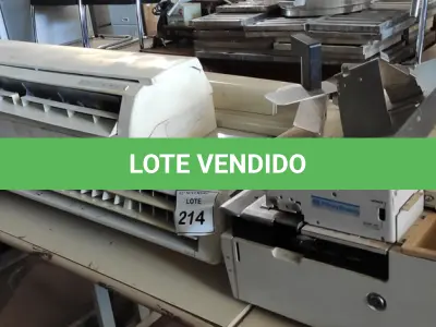 LOTE 214 - 02 EVAPORADORAS PARA RETIRADA DE PEÇAS E 01 IMPRESSORA REGISTRADORA. (NO ESTADO) ATENÇÃO! FAZER A VISITAÇÃO ANTES DE ARREMATAR, NÃO SABEMOS SE FUNCIONA, LEILÃO NÃO TEM GARANTIA E NEM DEVOLUÇÃO, SUJEITO A POSSÍVEIS AVARIAS VISÍVEIS/OCULTAS E/OU AUSÊNCIA DE COMPONENTES.