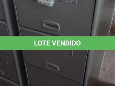LOTE 275 - 01 ARQUIVO DE AÇO COM 04 GAVETAS. (NO ESTADO) ATENÇÃO! FAZER A VISITAÇÃO ANTES DE ARREMATAR, NÃO SABEMOS SE FUNCIONA, LEILÃO NÃO TEM GARANTIA E NEM DEVOLUÇÃO, SUJEITO A POSSÍVEIS AVARIAS VISÍVEIS/OCULTAS E/OU AUSÊNCIA DE COMPONENTES.