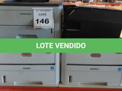 LOTE 146 - 04 IMPRESSORAS DE MARCAS E MODELOS DIVERSOS. (NO ESTADO) ATENÇÃO! FAZER A VISITAÇÃO ANTES DE ARREMATAR, NÃO SABEMOS SE FUNCIONA, LEILÃO NÃO TEM GARANTIA E NEM DEVOLUÇÃO, SUJEITO A POSSÍVEIS AVARIAS VISÍVEIS/OCULTAS E/OU AUSÊNCIA DE COMPONENTES.