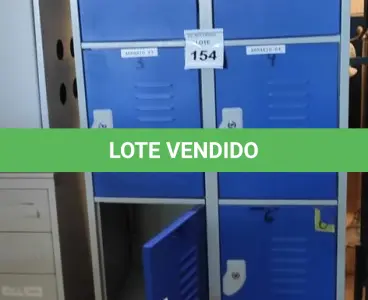 LOTE 154 - 01 ARMÁRIO DE AÇO COM 08 PORTAS. (NO ESTADO) ATENÇÃO! FAZER A VISITAÇÃO ANTES DE ARREMATAR, NÃO SABEMOS SE FUNCIONA, LEILÃO NÃO TEM GARANTIA E NEM DEVOLUÇÃO, SUJEITO A POSSÍVEIS AVARIAS VISÍVEIS/OCULTAS E/OU AUSÊNCIA DE COMPONENTES.