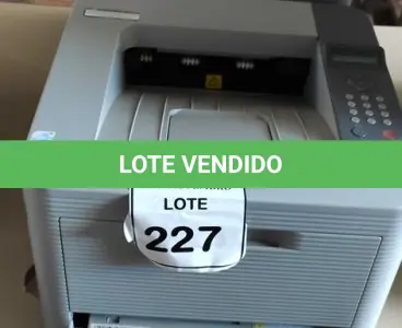 LOTE 227 - 02 IMPRESSORAS MODELO ML-3750ND MARCA SAMSUNG. (NO ESTADO) ATENÇÃO! FAZER A VISITAÇÃO ANTES DE ARREMATAR, NÃO SABEMOS SE FUNCIONA, LEILÃO NÃO TEM GARANTIA E NEM DEVOLUÇÃO, SUJEITO A POSSÍVEIS AVARIAS VISÍVEIS/OCULTAS E/OU AUSÊNCIA DE COMPONENTES.
