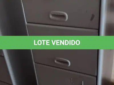 LOTE 297 - 01 ARQUIVO DE AÇO COM 04 GAVETAS. (NO ESTADO) ATENÇÃO! FAZER A VISITAÇÃO ANTES DE ARREMATAR, NÃO SABEMOS SE FUNCIONA, LEILÃO NÃO TEM GARANTIA E NEM DEVOLUÇÃO, SUJEITO A POSSÍVEIS AVARIAS VISÍVEIS/OCULTAS E/OU AUSÊNCIA DE COMPONENTES.