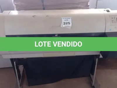 LOTE 325 - 01 PLOTTER MODELO IPF710 MARCA CANON. (NO ESTADO) ATENÇÃO! FAZER A VISITAÇÃO ANTES DE ARREMATAR, NÃO SABEMOS SE FUNCIONA, LEILÃO NÃO TEM GARANTIA E NEM DEVOLUÇÃO, SUJEITO A POSSÍVEIS AVARIAS VISÍVEIS/OCULTAS E/OU AUSÊNCIA DE COMPONENTES.