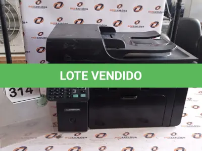 LOTE 314 - 01 IMPRESSORA MULTIFUNCIONAL MODELO M1212 MARCA HP. (NO ESTADO) ATENÇÃO! FAZER A VISITAÇÃO ANTES DE ARREMATAR, NÃO SABEMOS SE FUNCIONA, LEILÃO NÃO TEM GARANTIA E NEM DEVOLUÇÃO, SUJEITO A POSSÍVEIS AVARIAS VISÍVEIS/OCULTAS E/OU AUSÊNCIA DE COMPONENTES.