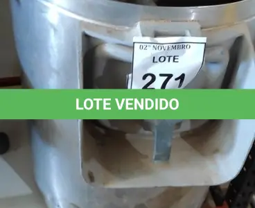 LOTE 271 - 01 DESCASCADOR DE LEGUMES EM INOX. (NO ESTADO) ATENÇÃO! FAZER A VISITAÇÃO ANTES DE ARREMATAR, NÃO SABEMOS SE FUNCIONA, LEILÃO NÃO TEM GARANTIA E NEM DEVOLUÇÃO, SUJEITO A POSSÍVEIS AVARIAS VISÍVEIS/OCULTAS E/OU AUSÊNCIA DE COMPONENTES.