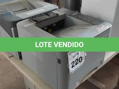 LOTE 220 - 02 IMPRESSORAS MODELO ML-3750ND MARCA SAMSUNG. (NO ESTADO) ATENÇÃO! FAZER A VISITAÇÃO ANTES DE ARREMATAR, NÃO SABEMOS SE FUNCIONA, LEILÃO NÃO TEM GARANTIA E NEM DEVOLUÇÃO, SUJEITO A POSSÍVEIS AVARIAS VISÍVEIS/OCULTAS E/OU AUSÊNCIA DE COMPONENTES.