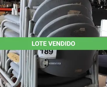 LOTE 189 - 07 CADEIRAS COM PÉS FIXOS. (NO ESTADO) ATENÇÃO! FAZER A VISITAÇÃO ANTES DE ARREMATAR, NÃO SABEMOS SE FUNCIONA, LEILÃO NÃO TEM GARANTIA E NEM DEVOLUÇÃO, SUJEITO A POSSÍVEIS AVARIAS VISÍVEIS/OCULTAS E/OU AUSÊNCIA DE COMPONENTES.