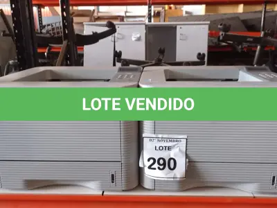 LOTE 290 - 02 IMPRESSORAS MODELO ML-3750ND MARCA SAMSUNG. (NO ESTADO) ATENÇÃO! FAZER A VISITAÇÃO ANTES DE ARREMATAR, NÃO SABEMOS SE FUNCIONA, LEILÃO NÃO TEM GARANTIA E NEM DEVOLUÇÃO, SUJEITO A POSSÍVEIS AVARIAS VISÍVEIS/OCULTAS E/OU AUSÊNCIA DE COMPONENTES.