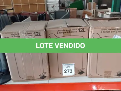 LOTE 273 - 03 LIXEIRAS INOX SEM TAMPA E 01 DISPENSE PARA ÁLCOOL EM GEL COM PEDAL. (NO ESTADO) ATENÇÃO! FAZER A VISITAÇÃO ANTES DE ARREMATAR, NÃO SABEMOS SE FUNCIONA, LEILÃO NÃO TEM GARANTIA E NEM DEVOLUÇÃO, SUJEITO A POSSÍVEIS AVARIAS VISÍVEIS/OCULTAS E/OU AUSÊNCIA DE COMPONENTES.