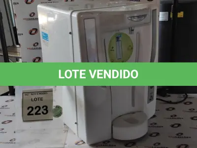 LOTE 223 - 01 PURIFICADOR DE ÁGUA MARCA BELLIERE. (NO ESTADO) ATENÇÃO! FAZER A VISITAÇÃO ANTES DE ARREMATAR, NÃO SABEMOS SE FUNCIONA, LEILÃO NÃO TEM GARANTIA E NEM DEVOLUÇÃO, SUJEITO A POSSÍVEIS AVARIAS VISÍVEIS/OCULTAS E/OU AUSÊNCIA DE COMPONENTES.