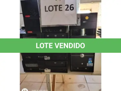 LOTE 026 - 04 MICROCOMPUTADORES DESKTOP – ITAUTEC E 02 COMPUTADOR DESKTOP LENOVO V50S; (NO ESTADO DE CONSERVAÇÃO QUE SE ENCONTRAM)