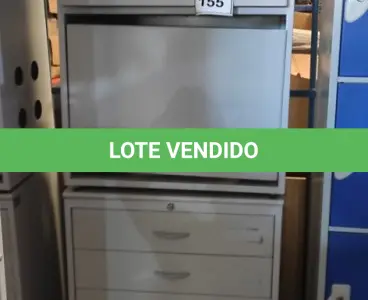 LOTE 155 - 02 ARMÁRIOS BAIXOS COM 03 GAVETAS E 01 PORTA CADA. (NO ESTADO) ATENÇÃO! FAZER A VISITAÇÃO ANTES DE ARREMATAR, NÃO SABEMOS SE FUNCIONA, LEILÃO NÃO TEM GARANTIA E NEM DEVOLUÇÃO, SUJEITO A POSSÍVEIS AVARIAS VISÍVEIS/OCULTAS E/OU AUSÊNCIA DE COMPONENTES.