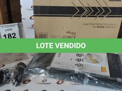 LOTE 182 - 01 SCANNER MARCA KODAK. (NO ESTADO) ATENÇÃO! FAZER A VISITAÇÃO ANTES DE ARREMATAR, NÃO SABEMOS SE FUNCIONA, LEILÃO NÃO TEM GARANTIA E NEM DEVOLUÇÃO, SUJEITO A POSSÍVEIS AVARIAS VISÍVEIS/OCULTAS E/OU AUSÊNCIA DE COMPONENTES.