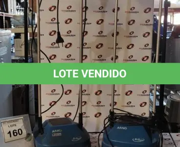 LOTE 160 - 02 ENCERADEIRAS ELÉTRICAS DOMÉSTICA MARCA ARNO. (NO ESTADO) ATENÇÃO! FAZER A VISITAÇÃO ANTES DE ARREMATAR, NÃO SABEMOS SE FUNCIONA, LEILÃO NÃO TEM GARANTIA E NEM DEVOLUÇÃO, SUJEITO A POSSÍVEIS AVARIAS VISÍVEIS/OCULTAS E/OU AUSÊNCIA DE COMPONENTES.