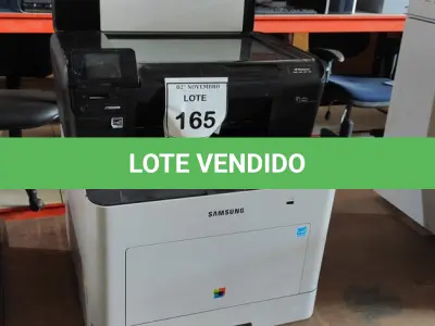 LOTE 165 - 02 IMPRESSORAS MARCAS SAMSUNG E HP. (NO ESTADO) ATENÇÃO! FAZER A VISITAÇÃO ANTES DE ARREMATAR, NÃO SABEMOS SE FUNCIONA, LEILÃO NÃO TEM GARANTIA E NEM DEVOLUÇÃO, SUJEITO A POSSÍVEIS AVARIAS VISÍVEIS/OCULTAS E/OU AUSÊNCIA DE COMPONENTES.