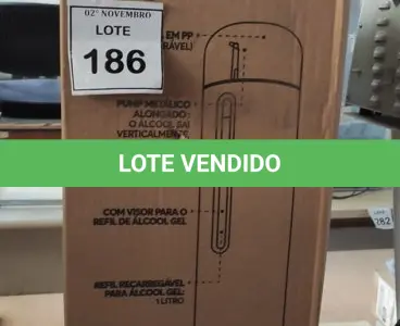 LOTE 186 - 02 LIXEIRAS INOX SEM TAMPA E 01 DISPENSE DE ÁLCOOL EM GEL COM PEDAL. (NO ESTADO) ATENÇÃO! FAZER A VISITAÇÃO ANTES DE ARREMATAR, NÃO SABEMOS SE FUNCIONA, LEILÃO NÃO TEM GARANTIA E NEM DEVOLUÇÃO, SUJEITO A POSSÍVEIS AVARIAS VISÍVEIS/OCULTAS E/OU AUSÊNCIA DE COMPONENTES.