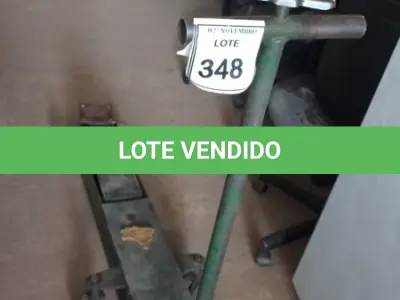 LOTE 348 - 01 MACACO JACARÉ COM CAPACIDADE DE 2 TONELADAS. (NO ESTADO) ATENÇÃO! FAZER A VISITAÇÃO ANTES DE ARREMATAR, NÃO SABEMOS SE FUNCIONA, LEILÃO NÃO TEM GARANTIA E NEM DEVOLUÇÃO, SUJEITO A POSSÍVEIS AVARIAS VISÍVEIS/OCULTAS E/OU AUSÊNCIA DE COMPONENTES.