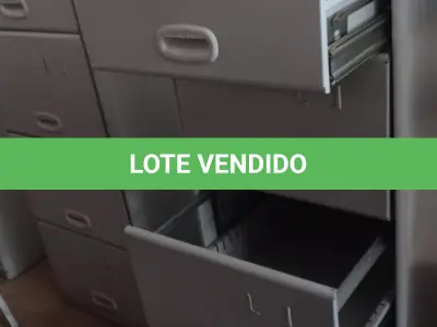 LOTE 281 - 01 ARQUIVO DE AÇO COM 04 GAVETAS. (NO ESTADO) ATENÇÃO! FAZER A VISITAÇÃO ANTES DE ARREMATAR, NÃO SABEMOS SE FUNCIONA, LEILÃO NÃO TEM GARANTIA E NEM DEVOLUÇÃO, SUJEITO A POSSÍVEIS AVARIAS VISÍVEIS/OCULTAS E/OU AUSÊNCIA DE COMPONENTES.