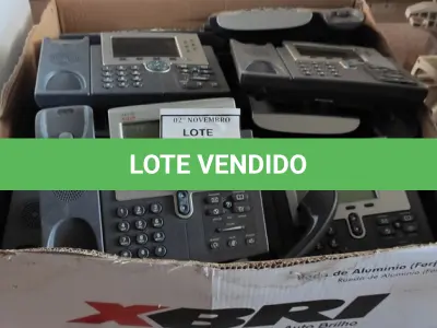 LOTE 249 - 01 LOTE COM GRANDE QUANTIDADE DE APARELHOS DE TELEFONE. (NO ESTADO) ATENÇÃO! FAZER A VISITAÇÃO ANTES DE ARREMATAR, NÃO SABEMOS SE FUNCIONA, LEILÃO NÃO TEM GARANTIA E NEM DEVOLUÇÃO, SUJEITO A POSSÍVEIS AVARIAS VISÍVEIS/OCULTAS E/OU AUSÊNCIA DE COMPONENTES.