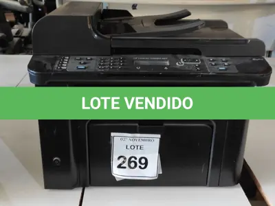 LOTE 269 - 01 IMPRESSORA MULTIFUNCIONAL MODELO 1536DNF MARCA HP. (NO ESTADO) ATENÇÃO! FAZER A VISITAÇÃO ANTES DE ARREMATAR, NÃO SABEMOS SE FUNCIONA, LEILÃO NÃO TEM GARANTIA E NEM DEVOLUÇÃO, SUJEITO A POSSÍVEIS AVARIAS VISÍVEIS/OCULTAS E/OU AUSÊNCIA DE COMPONENTES.