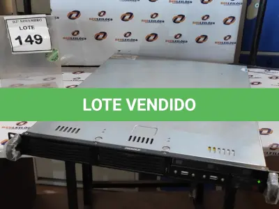 LOTE 149 - 01 SERVIDOR MARCA DIEBOLD. (NO ESTADO) ATENÇÃO! FAZER A VISITAÇÃO ANTES DE ARREMATAR, NÃO SABEMOS SE FUNCIONA, LEILÃO NÃO TEM GARANTIA E NEM DEVOLUÇÃO, SUJEITO A POSSÍVEIS AVARIAS VISÍVEIS/OCULTAS E/OU AUSÊNCIA DE COMPONENTES.
