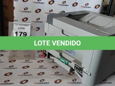 LOTE 179 - 01 IMPRESSORA MODELO ML-3750ND MARCA SAMSUNG. (NO ESTADO) ATENÇÃO! FAZER A VISITAÇÃO ANTES DE ARREMATAR, NÃO SABEMOS SE FUNCIONA, LEILÃO NÃO TEM GARANTIA E NEM DEVOLUÇÃO, SUJEITO A POSSÍVEIS AVARIAS VISÍVEIS/OCULTAS E/OU AUSÊNCIA DE COMPONENTES.