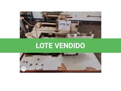 LOTE 075 - 03 MÁQUINAS DE COSTURA INDUSTRIAL, SENDO 01 TIPO OVERLOK, INDUSTRIAL C/ MOTOR TRIFÁSICO 1/4, C/ 5000 RPM, 01 AGULHA. LUBRIFICAÇÃO AUTOMÁTICA, C/ MESA MOD. 737.MARCA GENSY, 01 TIPO PREGADEIRA DE BOTÃO, INDUSTRIAL, CORTA FRIO AUTOMÁTICO, LUBRIFICAÇÃO AUTOMÁTICA, MOTOR DE 3600 A 4000 RPM, MESA MOD. NB373, E 01 COMPLETA, MESA, MOTOR TRIF. MARCA SUNSTAR. (NO ESTADO DE CONSERVAÇÃO QUE SE ENCONTRAM)