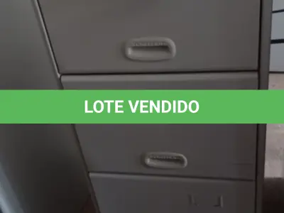 LOTE 289 - 01 ARQUIVO DE AÇO COM 04 GAVETAS. (NO ESTADO) ATENÇÃO! FAZER A VISITAÇÃO ANTES DE ARREMATAR, NÃO SABEMOS SE FUNCIONA, LEILÃO NÃO TEM GARANTIA E NEM DEVOLUÇÃO, SUJEITO A POSSÍVEIS AVARIAS VISÍVEIS/OCULTAS E/OU AUSÊNCIA DE COMPONENTES.