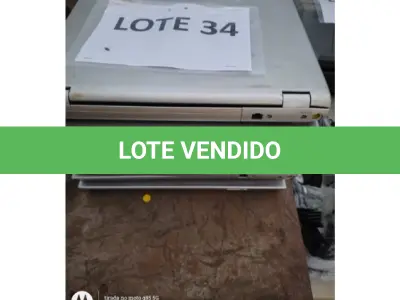 LOTE 034 - 06 NOTEBOOKS - LENOVO, MODELO: 3000 C200; (NO ESTADO DE CONSERVAÇÃO QUE SE ENCONTRAM)