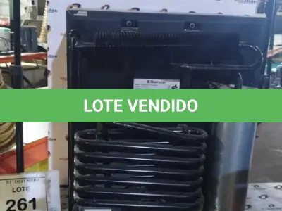 LOTE 261 - 01 FRIGOBAR MARCA DOMETIC. (NO ESTADO) ATENÇÃO! FAZER A VISITAÇÃO ANTES DE ARREMATAR, NÃO SABEMOS SE FUNCIONA, LEILÃO NÃO TEM GARANTIA E NEM DEVOLUÇÃO, SUJEITO A POSSÍVEIS AVARIAS VISÍVEIS/OCULTAS E/OU AUSÊNCIA DE COMPONENTES.