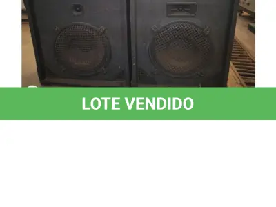LOTE 092 - 02 CAIXAS ACUSTICA, M/ AUTRON E 01 BALANÇA ELETRÔNICA DIGITAL – WELMY, CARGA 30KG LED FRONTAL E TRASEIRA, TECLADO 0A9, PRATO DE PESAGEM AÇO INOXIDAVEL PLANO E REMOVIVEL, BIVOLT. (NO ESTADO DE CONSERVAÇÃO QUE SE ENCONTRAM);
