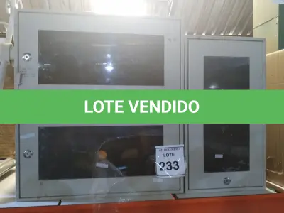 LOTE 233 - 03 MINIS RACKS DE REDE COM PORTA DE ACRÍLICO E FECHADURA. (NO ESTADO) ATENÇÃO! FAZER A VISITAÇÃO ANTES DE ARREMATAR, NÃO SABEMOS SE FUNCIONA, LEILÃO NÃO TEM GARANTIA E NEM DEVOLUÇÃO, SUJEITO A POSSÍVEIS AVARIAS VISÍVEIS/OCULTAS E/OU AUSÊNCIA DE COMPONENTES.