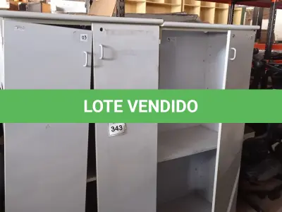LOTE 343 - 02 ARMÁRIOS ALTOS PARA ESCRITÓRIO. (NO ESTADO) ATENÇÃO! FAZER A VISITAÇÃO ANTES DE ARREMATAR, NÃO SABEMOS SE FUNCIONA, LEILÃO NÃO TEM GARANTIA E NEM DEVOLUÇÃO, SUJEITO A POSSÍVEIS AVARIAS VISÍVEIS/OCULTAS E/OU AUSÊNCIA DE COMPONENTES.